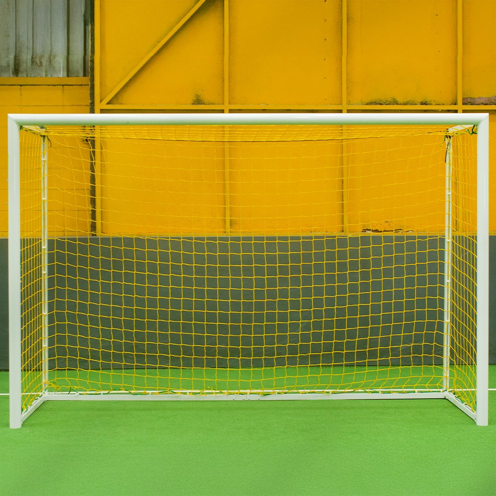 3m x 2m Folding Futsal Soccer Goal - Portable Football Net for Backyard Training & World Cup Practice - Perfect for Kids, Adults & Professional Players