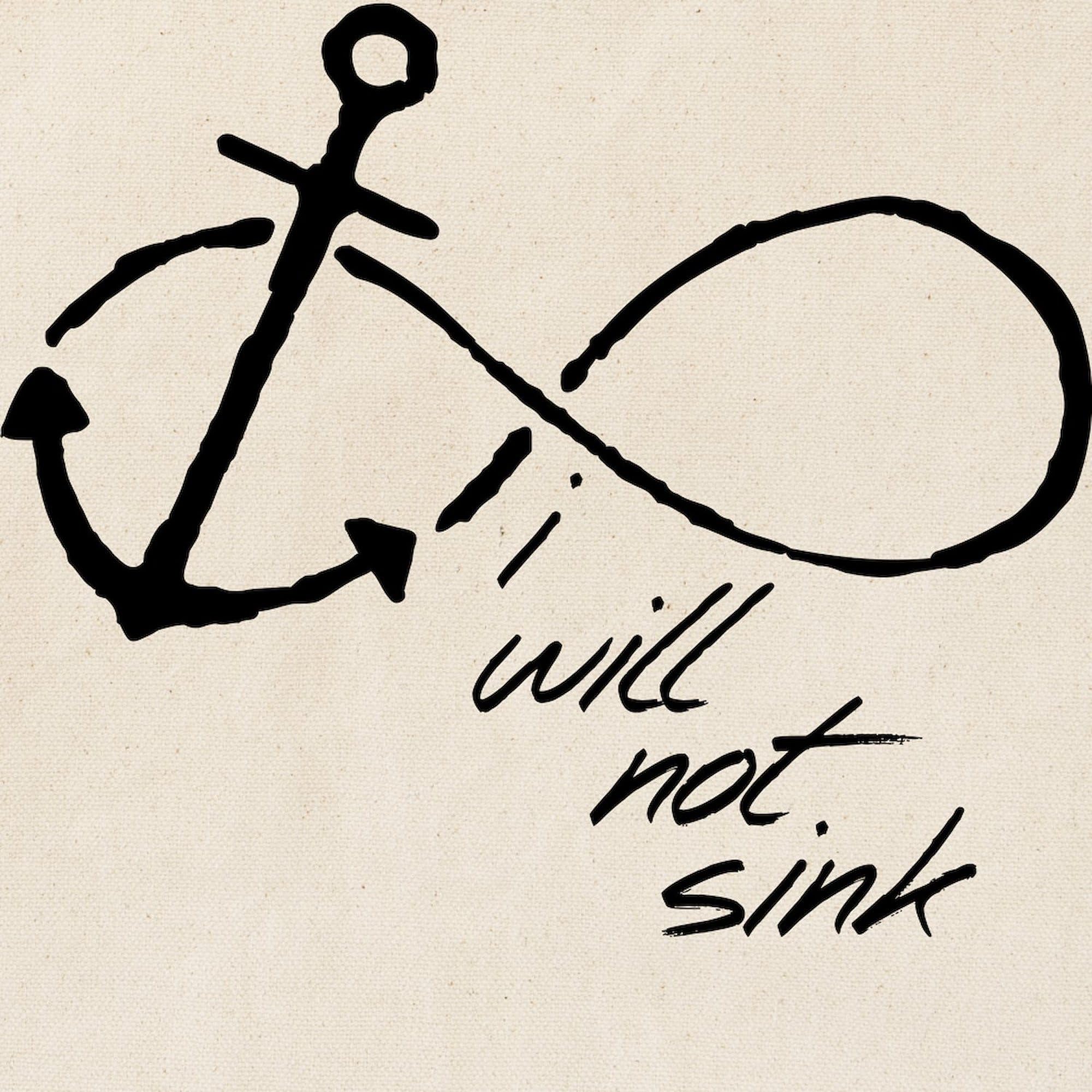 Infinity Anchor Refuse To Sink Tote Bag - Natural Canvas Reusable Shopping Bag for Beach, Grocery & Everyday Use | Motivational Gift for Women & Men