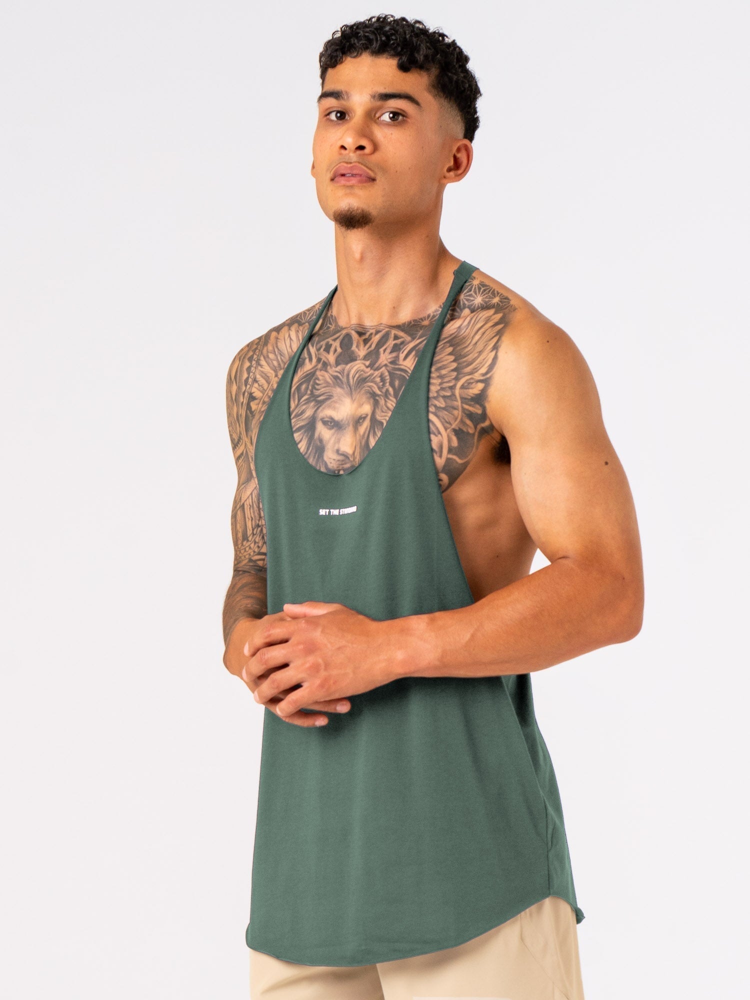 Arnie T-Shirt for Men - Soft Cotton Fern Green Tee - Casual Wear, Street Style & Everyday Comfort