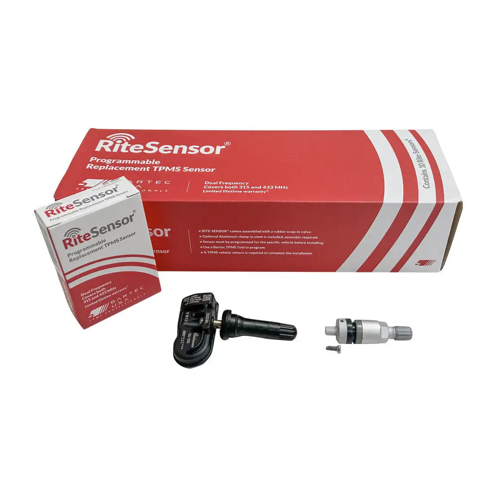 Bartec RS 1000 TPMS Sensors (10-Pack) - Premium RITE Tire Pressure Monitoring System with Metal Valve Stems - Perfect for Trucks, SUVs & Fleet Vehicles Maintenance