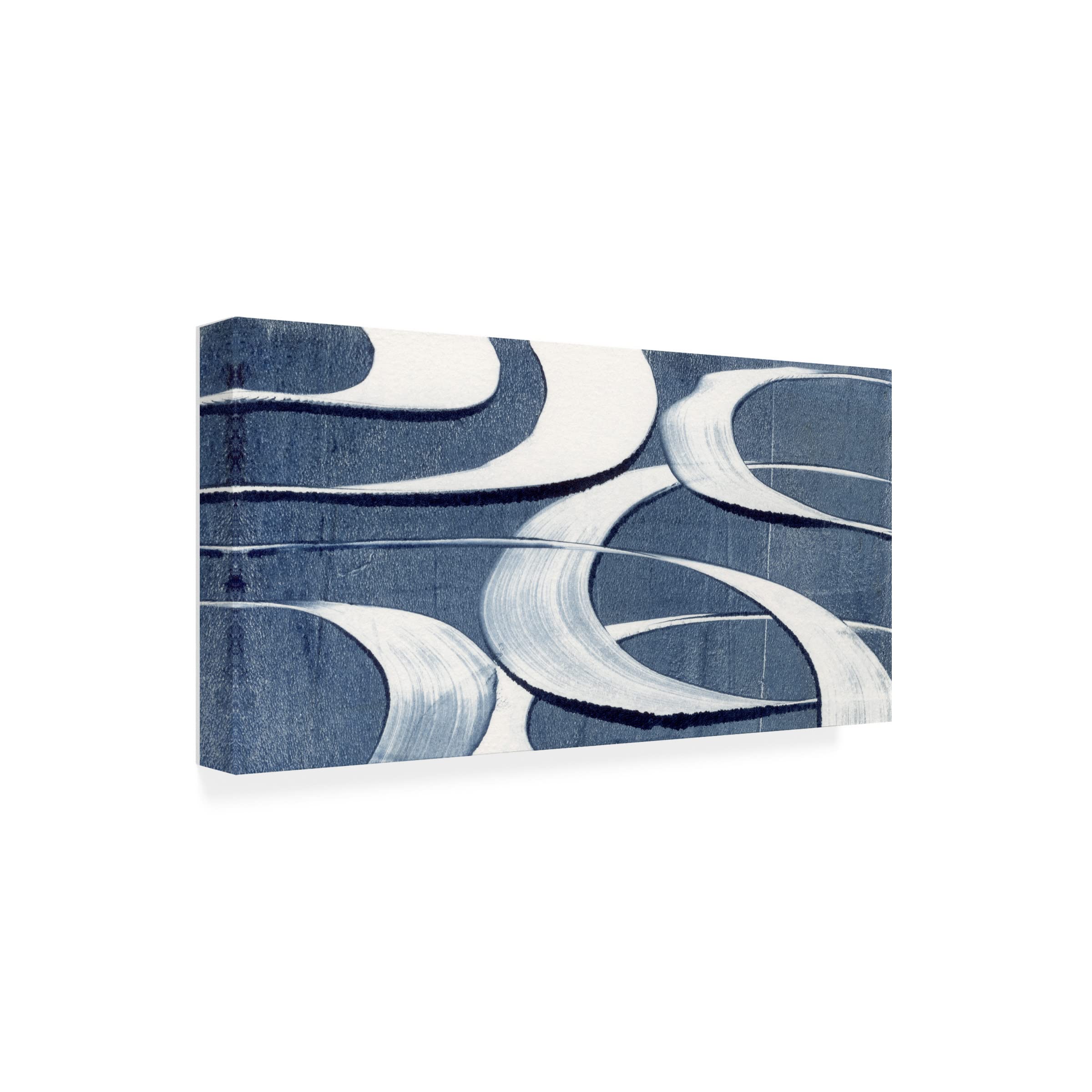 Trademark Fine Art 'Wave Frequency I' Canvas Wall Art by Nikki Galapon - Modern Abstract Painting for Living Room & Office Decor