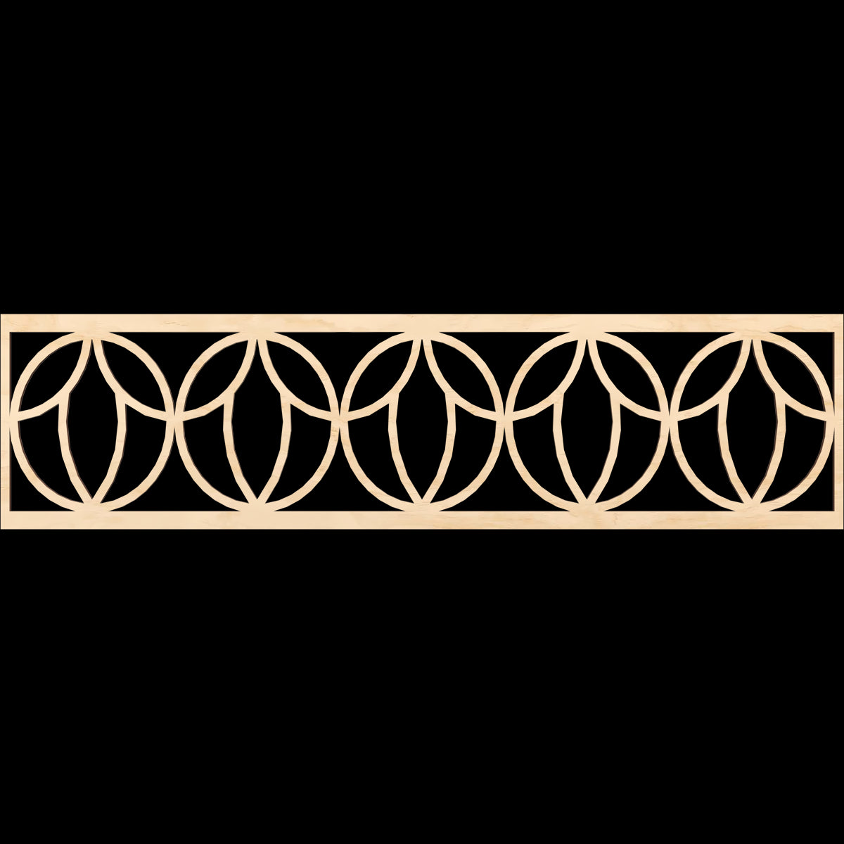 Shoshoni Fretwork Moulding - Handcrafted Wooden Wall Decor for Home & Office - Perfect for Living Room, Bedroom, and Office Decorations
