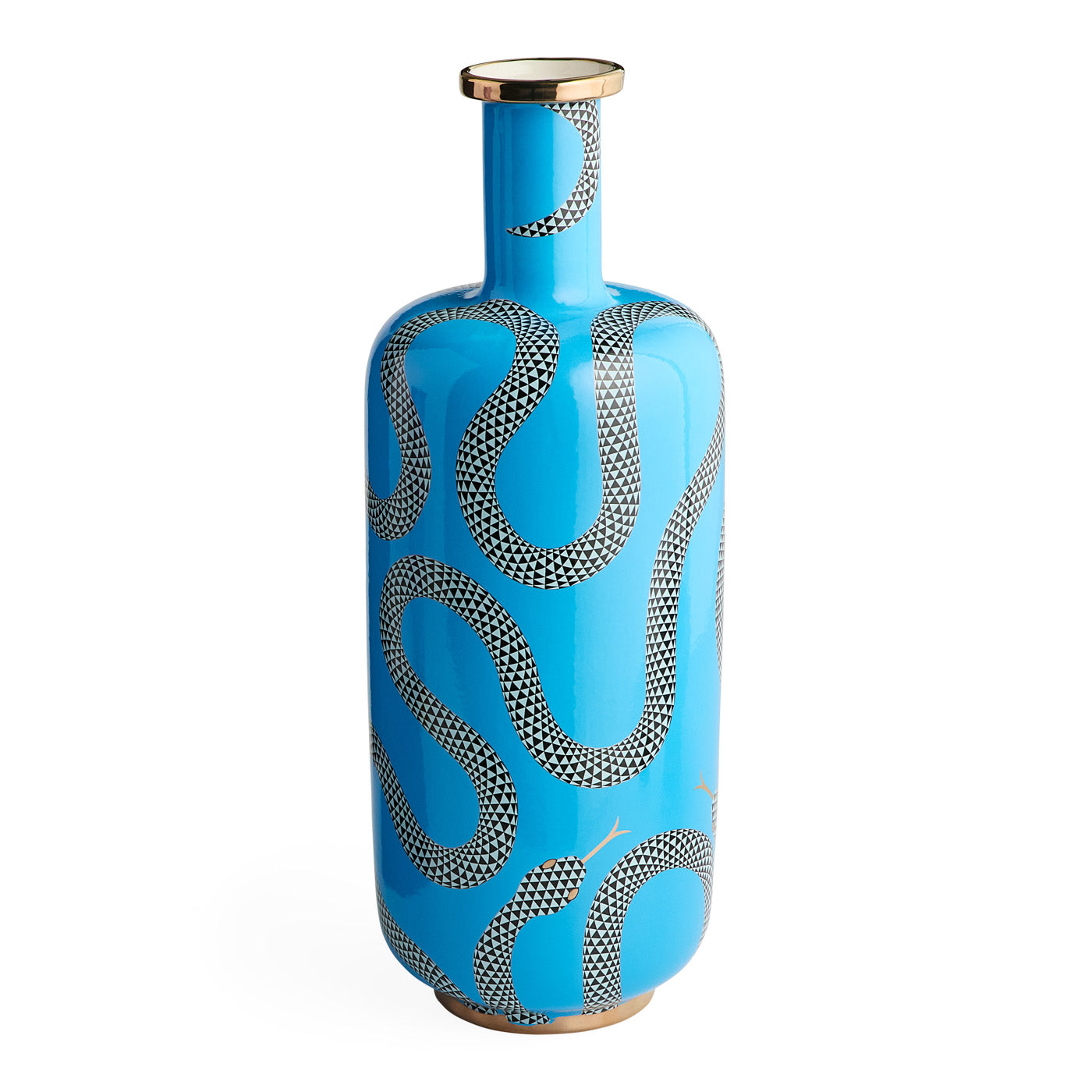 Eden Tall Glass Vase - 12 Inch Modern Cylinder Flower Vase for Home Decor, Wedding Centerpieces & Office Desk Decorations