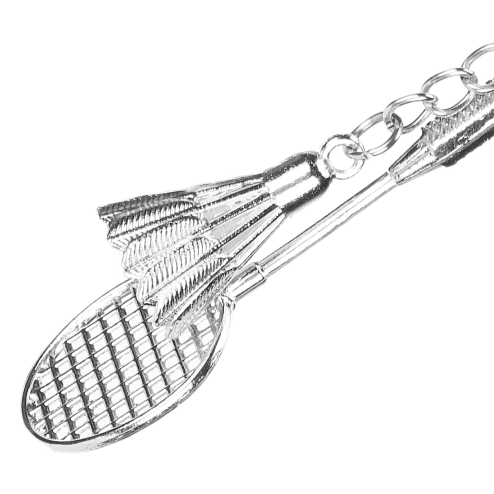 Premium Badminton Bag 14×8×5 with 12pcs Metal Sports Keychain Set - Stylish Badminton Racket Keyrings for Players & Couples - Perfect for Gym, Travel & Sports Enthusiasts