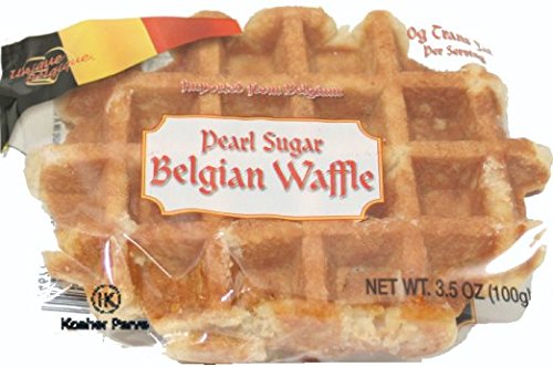 Belgian Pearl Sugar Waffles by Unique Belgique - 15 Pack (3.5 oz Each) - Authentic Liege Waffles for Breakfast, Brunch & Dessert | Perfect with Coffee, Ice Cream or Fruit Toppings