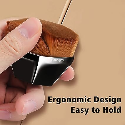 Anup Torda Professional Makeup Brush Set - Blending Brush for Liquid Blush & Foundation - Soft Bristle Cosmetic Brush for Seamless Makeup Application - Perfect for Daily Use & Professional Makeup Kits (Small Size)