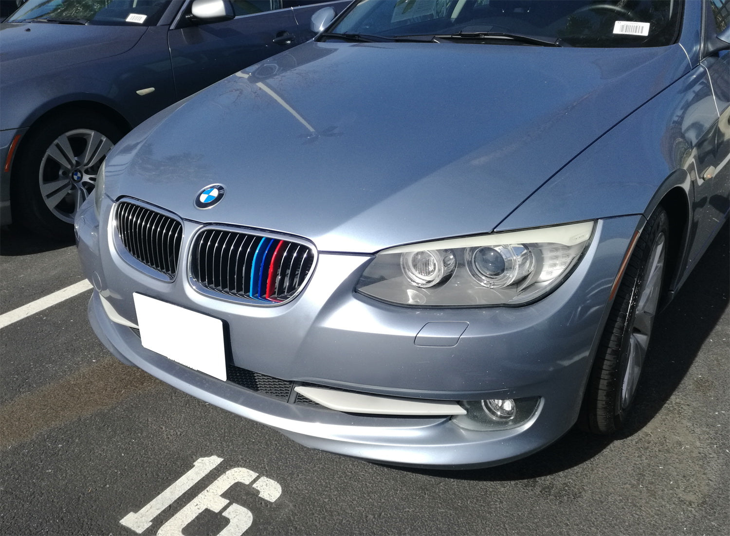 BMW E92 E93 3 Series Coupe M Color Grille Insert Trims with 13 Beams - Compatible with 2011-2013 Models | Stylish Front Grille Upgrade for Enhanced Appearance & Sporty Look