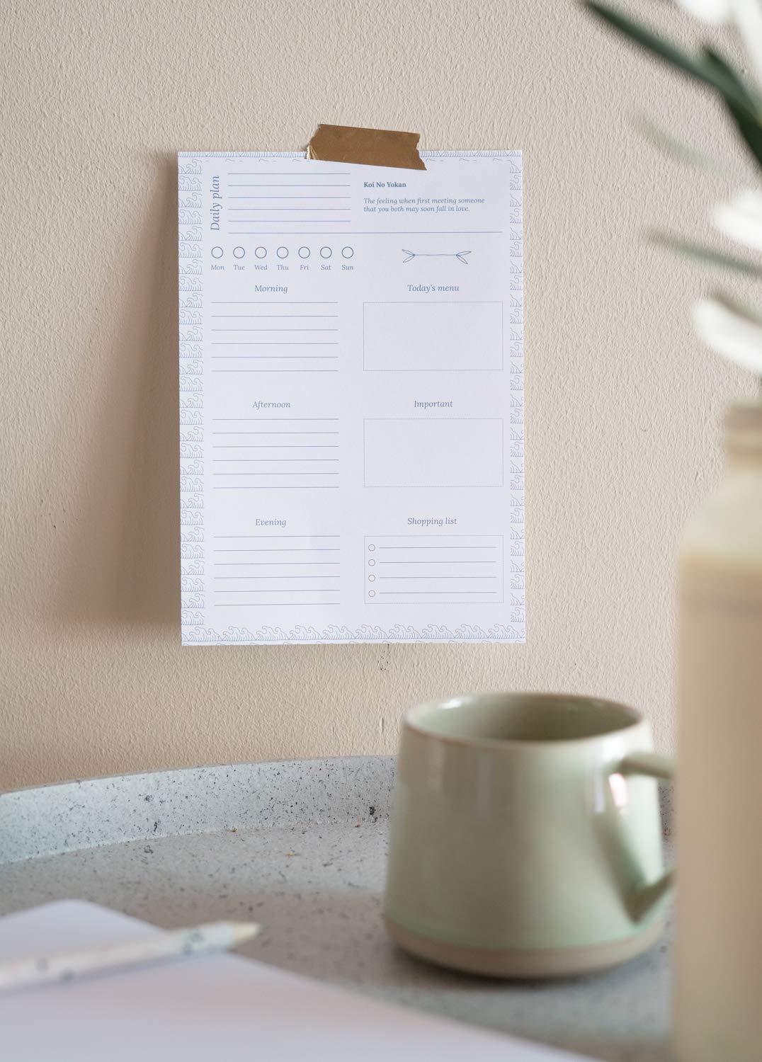 Kokonote Miss Haiku Weekly Planner A5 - 2022 Desk Calendar with 54 Tear-Off Pages - Family & Office Organizer - Cute Stationery Gift for Friends - Perfect for Home, Office, School & Daily Planning