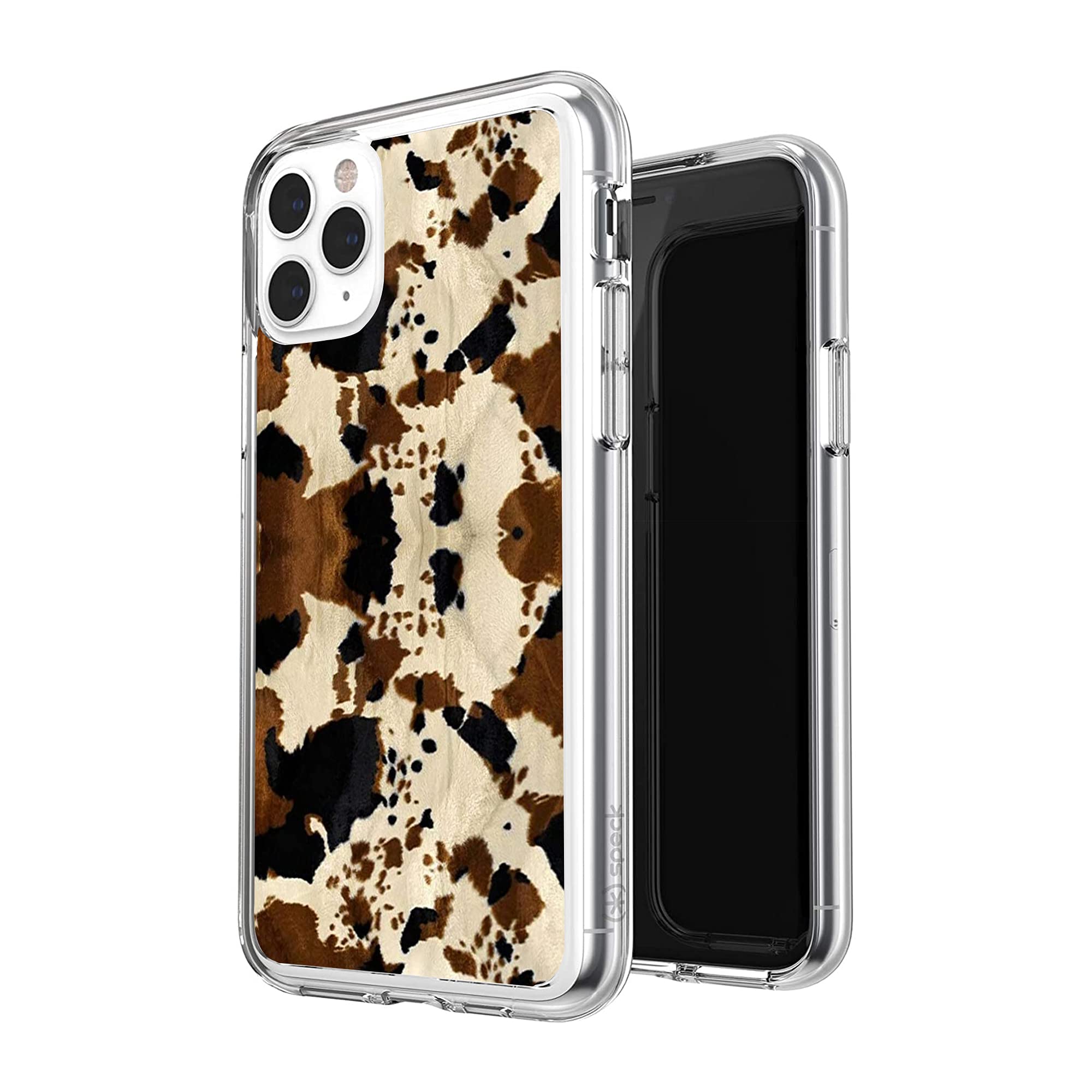 Cow Print Phone Case for iPhone 12 Pro Max - Western Cowhide Design Shockproof TPU Case for Men & Women | Perfect Cowgirl Cowboy Gift, Farm Animal & Country Style Accessory | Great for Ranch Life, Rodeo Events & Western Fashion Enthusiasts