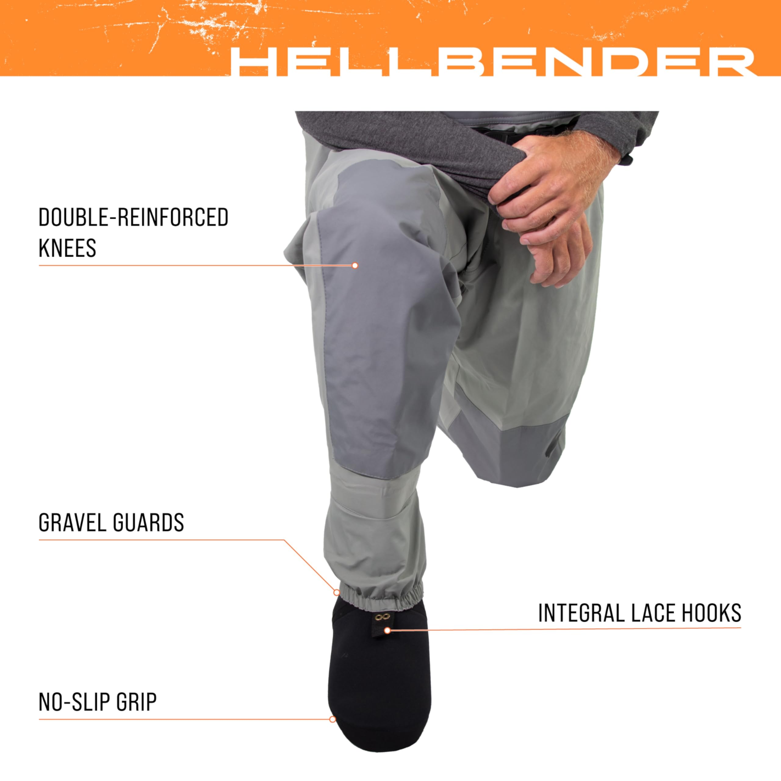 FROGG TOGGS Hellbender Breathable Stockingfoot Fishing Chest Wader for Men - Lightweight Waterproof Fly Fishing Gear for Streams & Rivers