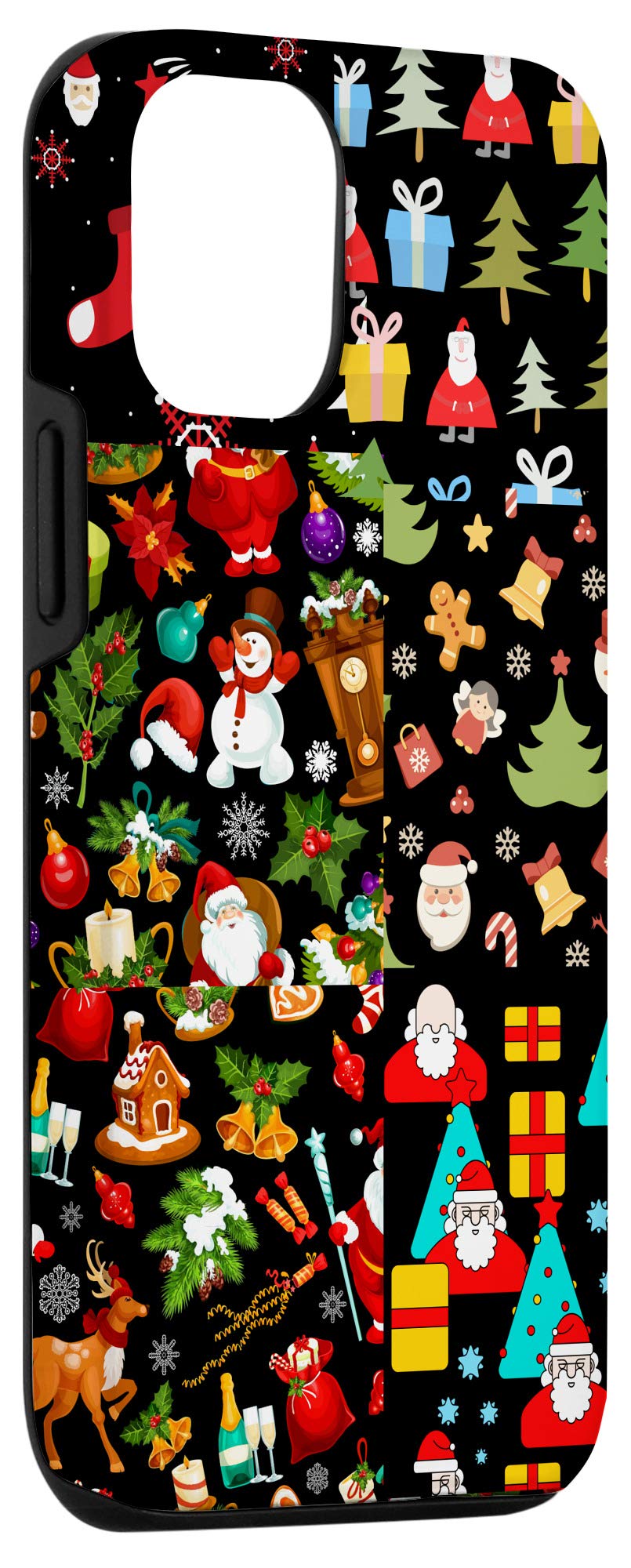 iPhone 12/12 Pro Christmas Santa Snowman Tree Ornament Case - Holiday Gift for iPhone 12 & 12 Pro - Perfect for Christmas Decorations & Festive Phone Protection