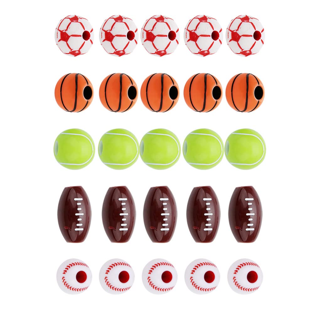 SUPVOX 250 Pcs Acrylic Round Beads for Jewelry Making & DIY Crafts - Large Hole Beads for Tennis Bracelets, Necklaces, Home Decor & Fashion Accessories - Perfect for Gift Wrapping, Scrapbooking & Party Decorations