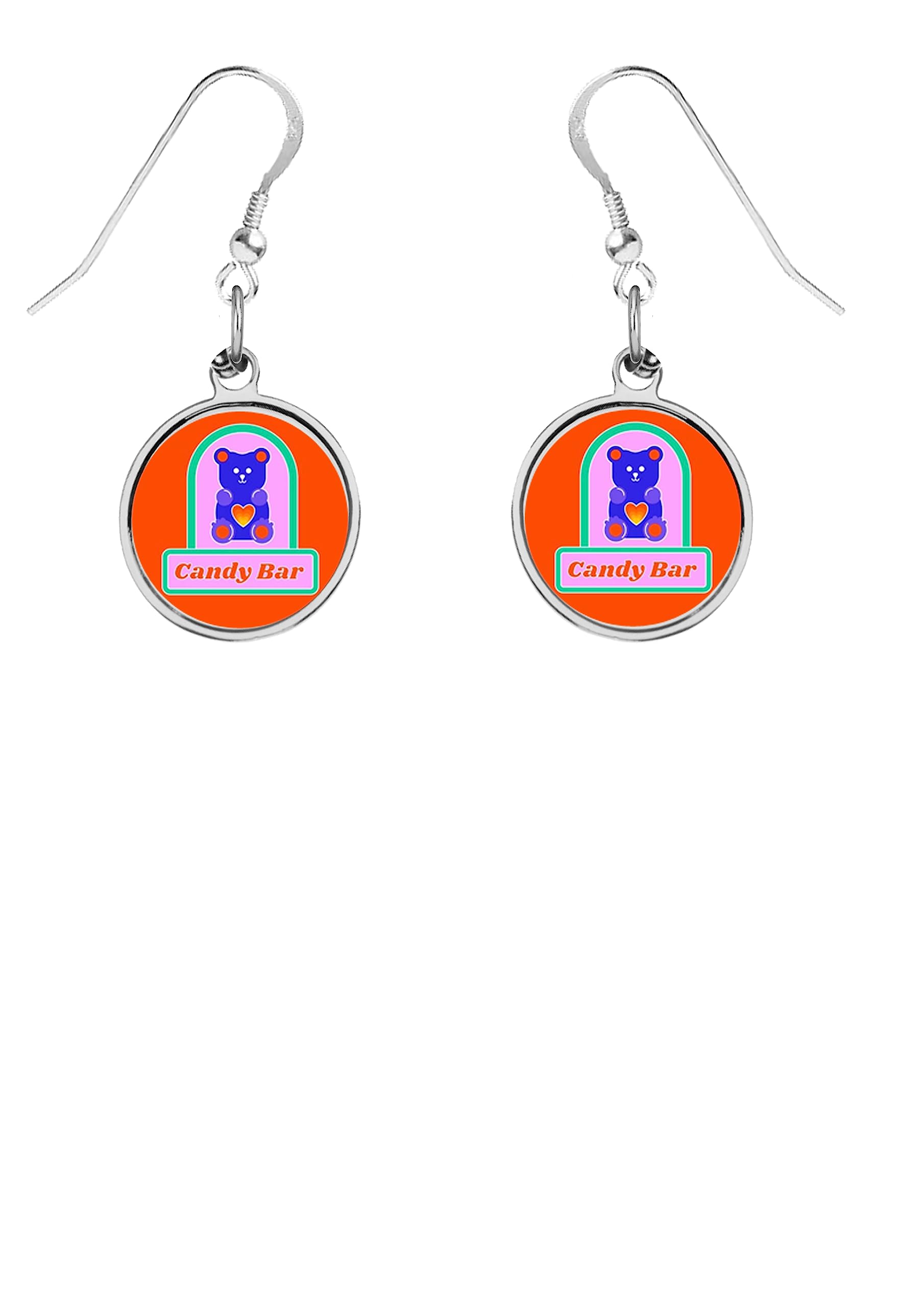 925 Sterling Silver DOME on Hook Earrings - Candy Bar Code48J - Elegant Jewelry for Women, Perfect for Parties, Weddings & Everyday Wear