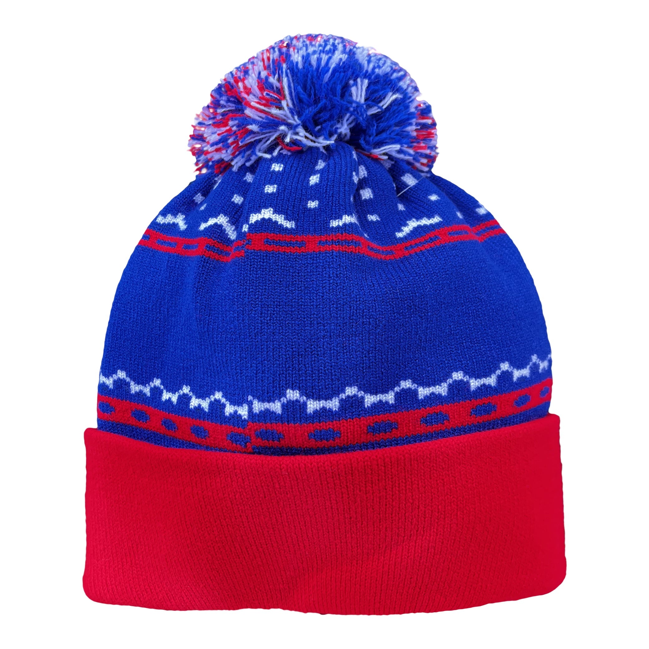 Can Am Rugby Knit Pom Hat - Winter Beanie for Men & Women - Soft & Warm Knitted Skull Cap - Perfect for Outdoor Sports, Skiing, and Casual Wear