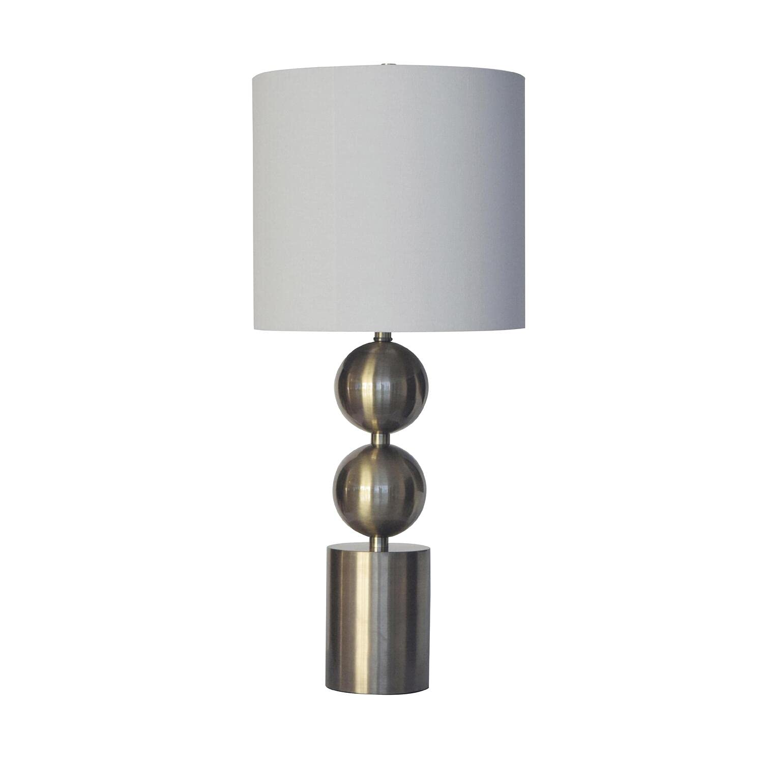 Vintage Antique Brass Metal Table Lamp - Classic Home Decor for Living Room, Bedroom & Office Lighting