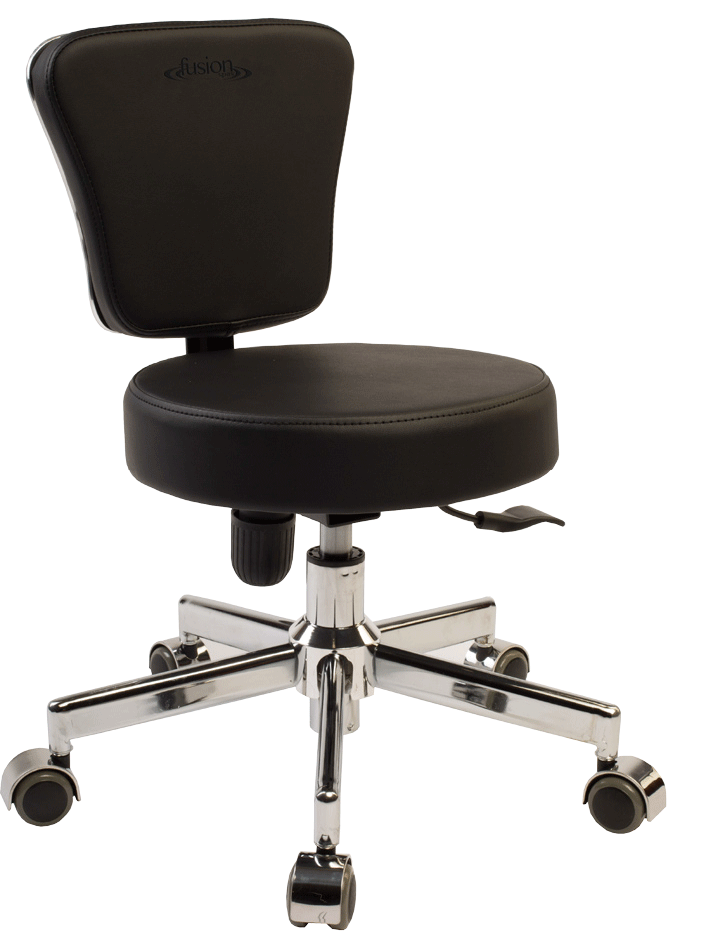 Fusion Technician Stool - Adjustable Rolling Stool for Workshop & Garage - Ergonomic Lab Stool for Mechanics, Engineers & DIY Enthusiasts - Perfect for Auto Repair, Electronics Work & Industrial Use