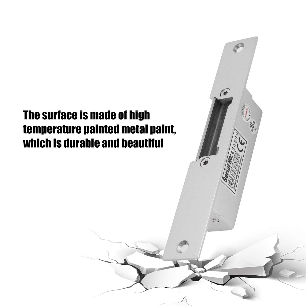 Bewinner Electric Strike Lock - 500kg Thrust Resistant Access Control System (NC/NO Cathode) for Wood & Metal Doors - Secure Home Office & Commercial Entryways