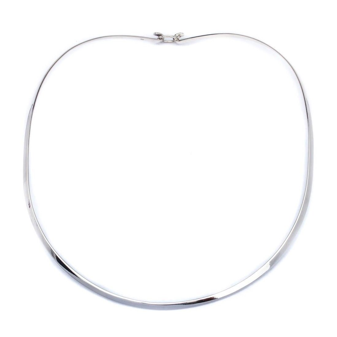 3MM Plain Flat Choker Chain Necklace - .925 Sterling Silver with Secure Lobster Clasp - 5.5 Inch Adjustable Length - Perfect for Layering, Gift Giving & Everyday Elegance