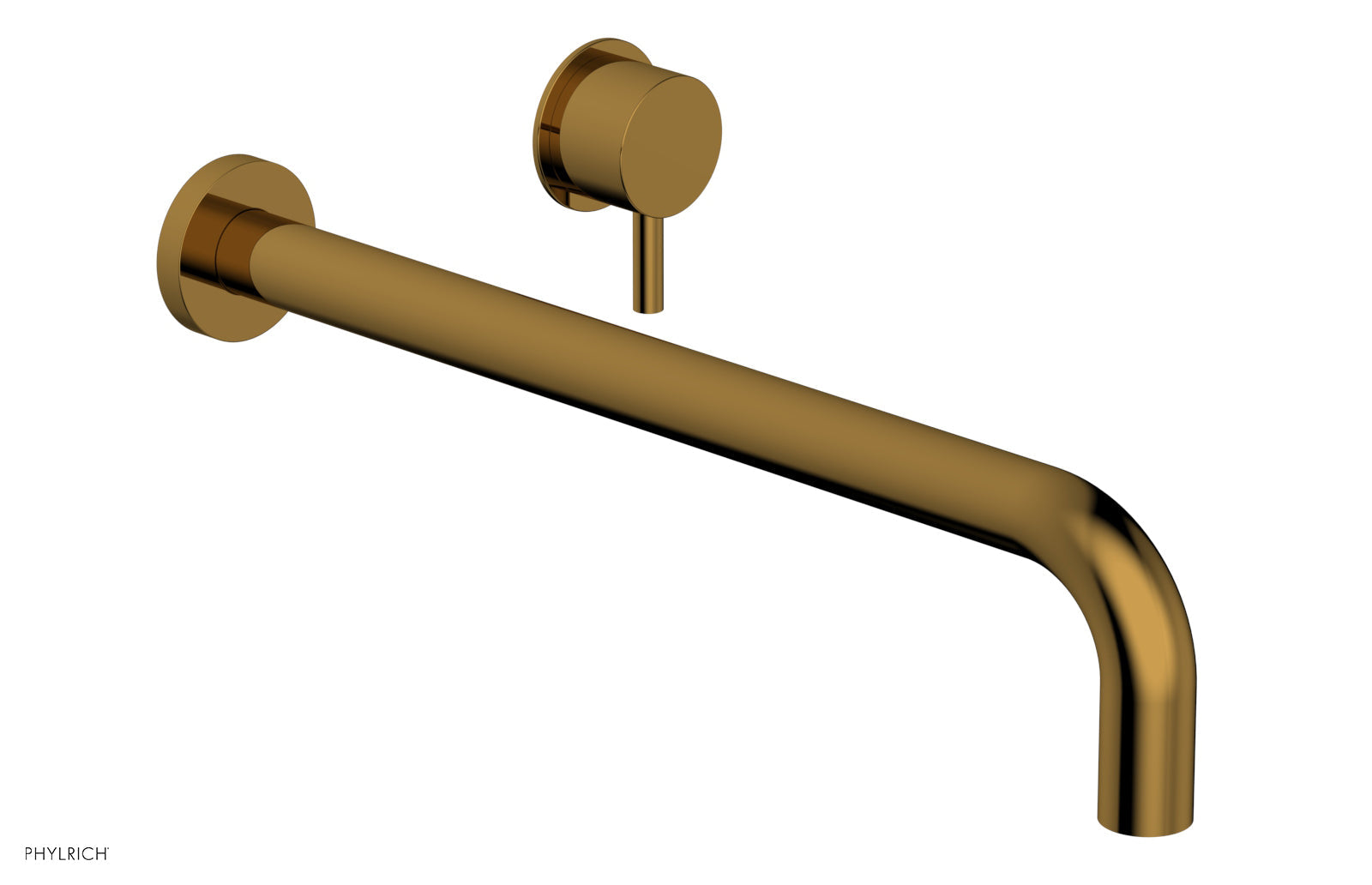 Basic II 14 Single Handle Wall Mount Lavatory Faucet Set with Lever Handle - 230 15 14 - Perfect for Bathroom Sink, Powder Room, and Guest Bath Installation