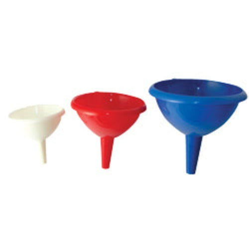 3-Piece Assorted Kitchen Funnels Set - Durable Plastic Funnel for Cooking, Baking, Oil Transfer & DIY Projects (Small, Medium, Large) - Perfect for Home, Restaurant & Laboratory Use