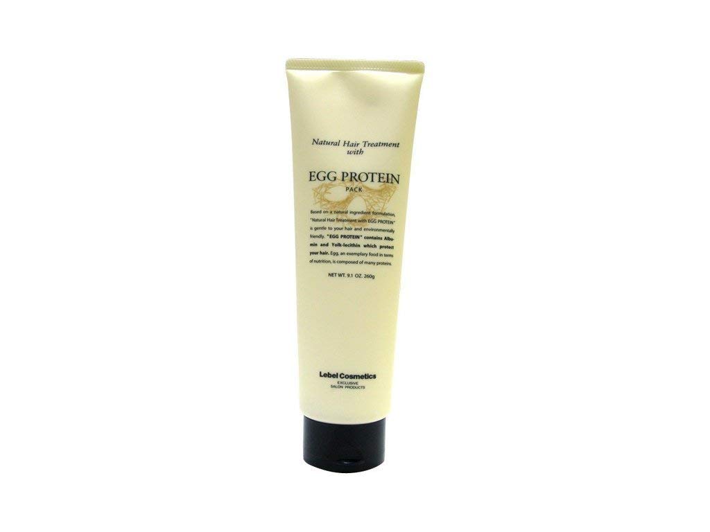 Lebel Cosmetics Natural Egg Protein Hair Treatment Mask - 260g | Deep Conditioning for Dry, Damaged Hair | Salon-Quality Hair Repair at Home