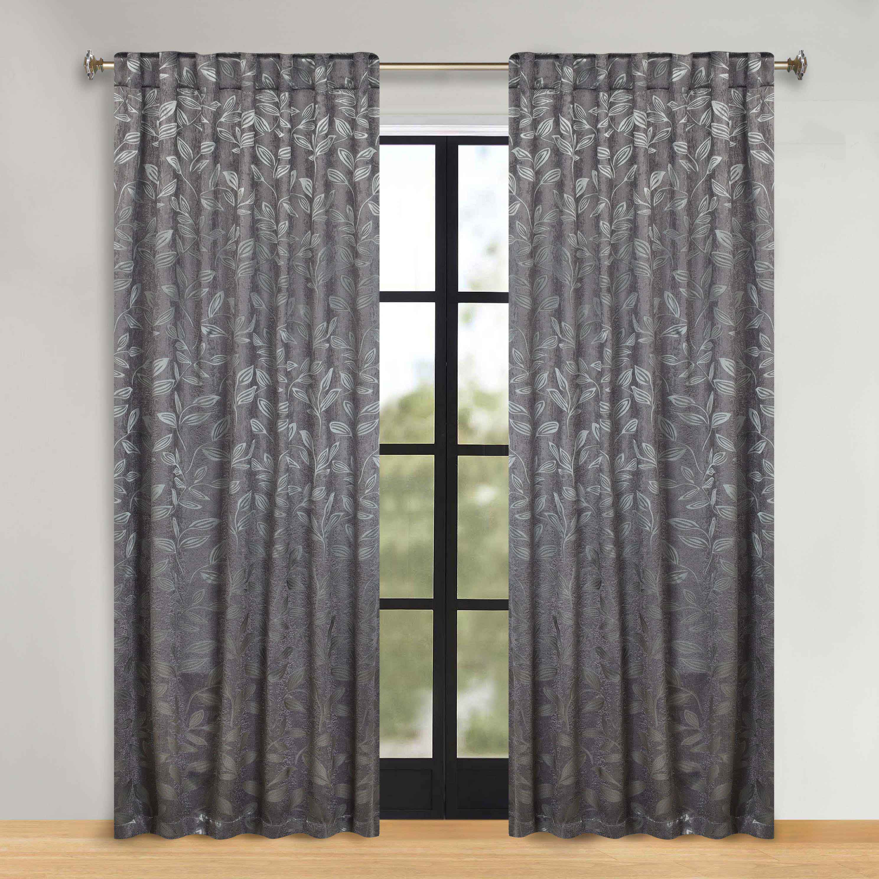 Premium Blackout Curtains for Bedroom - Super Soft Thermal Insulated Room Darkening Drapes with Back Tab Design (Set of 2 Panels) - Perfect for Nursery, Home Theater & Shift Workers