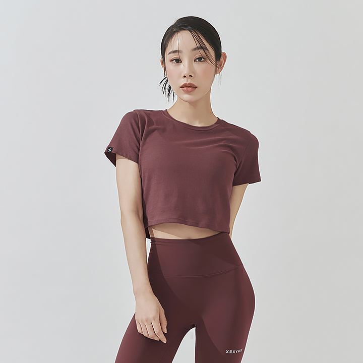 Breathable Cotton Croptop for Women - Summer Cooling Comfort Fit T-Shirt for Yoga, Running & Casual Wear