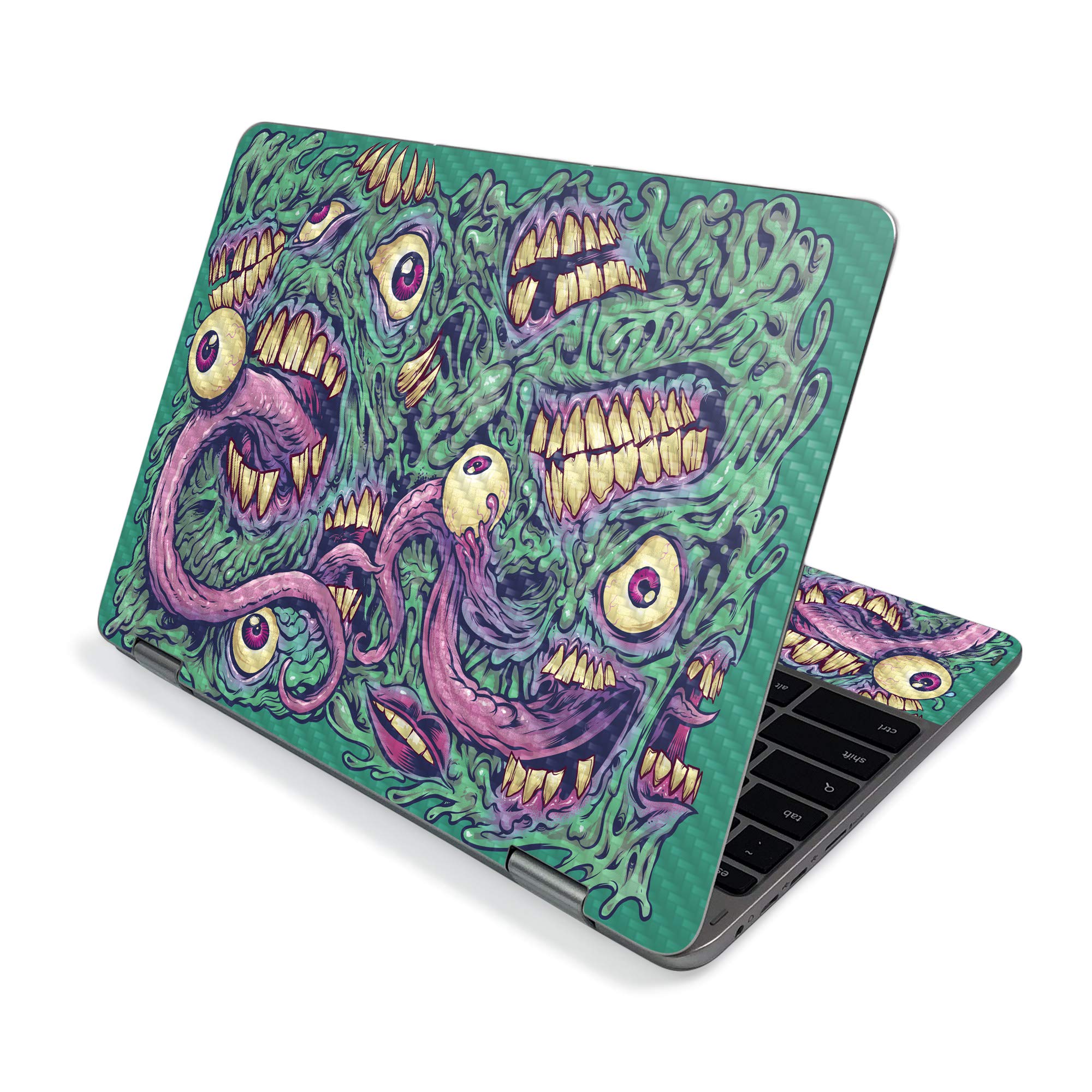MightySkins Carbon Fiber Skin for Samsung Chromebook Plus V2 12