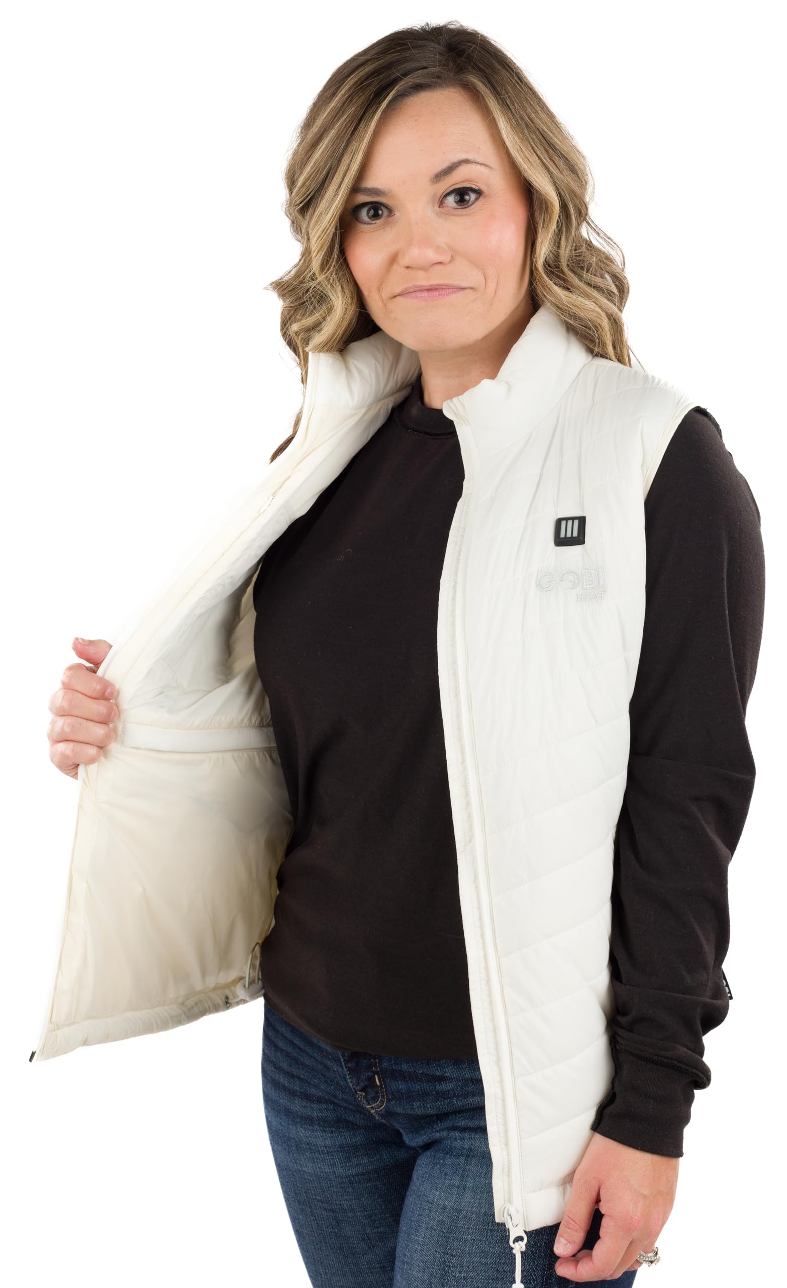 Dune Women's Heated Vest with Rechargeable Battery - 10 Hours Heating Time | USB Charger Included | Machine Washable | Perfect for Outdoor Activities, Winter Sports & Cold Weather