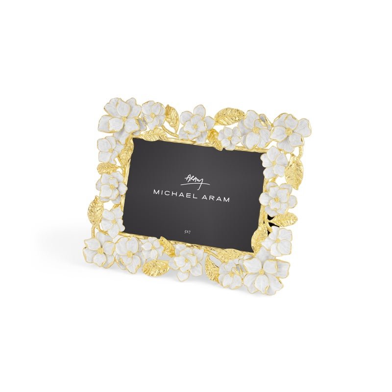 5x7 Gardenia Sculpted Picture Frame - Elegant Floral Wall Decor for Home, Office & Wedding Photos | Perfect for Displaying Memories & Gifts