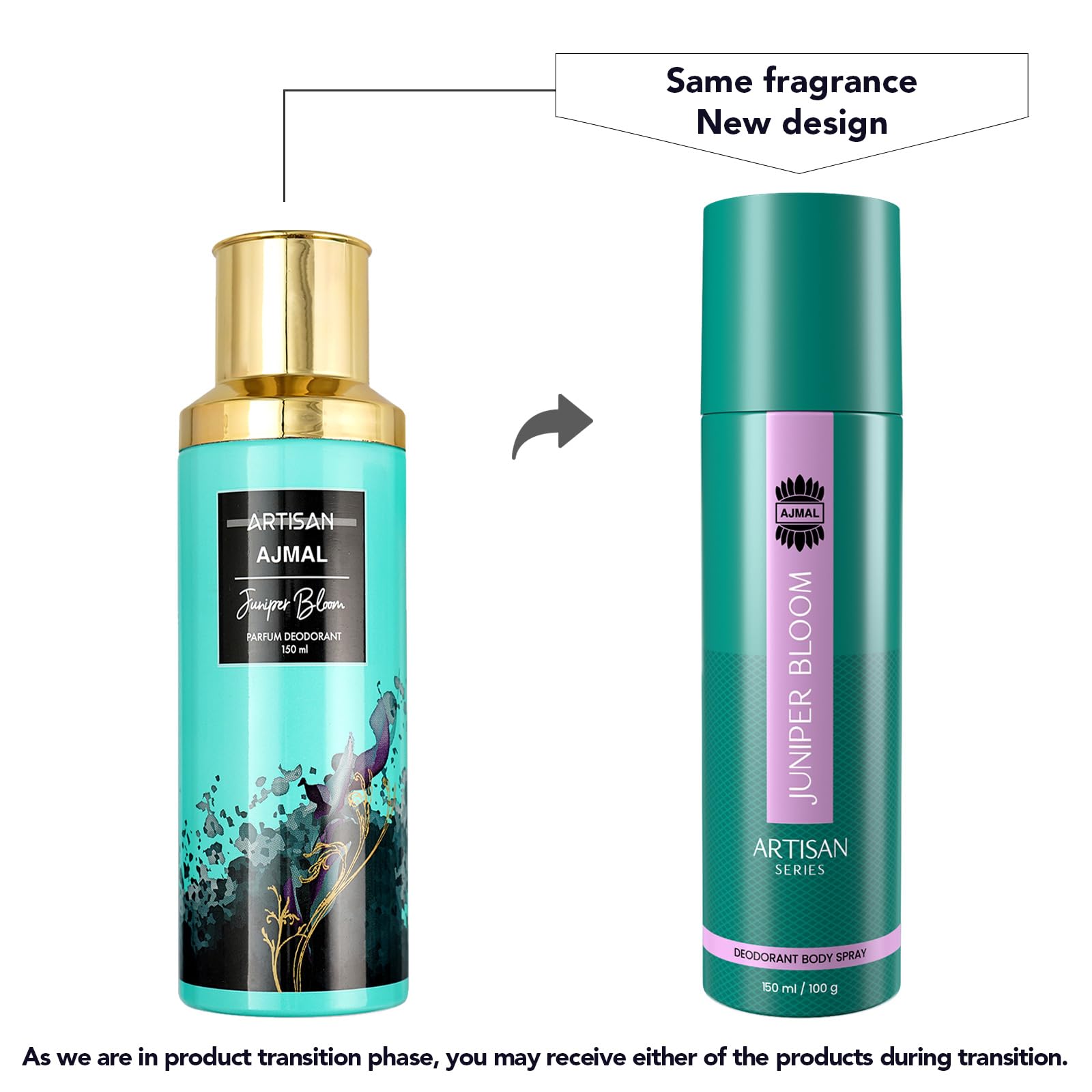 AJMAL Artisan Juniper Bloom Deodorant Perfume for Men - 150ml Long-Lasting Fragrance Spray | Online Exclusive Gift | Perfect for Daily Wear, Office & Special Occasions