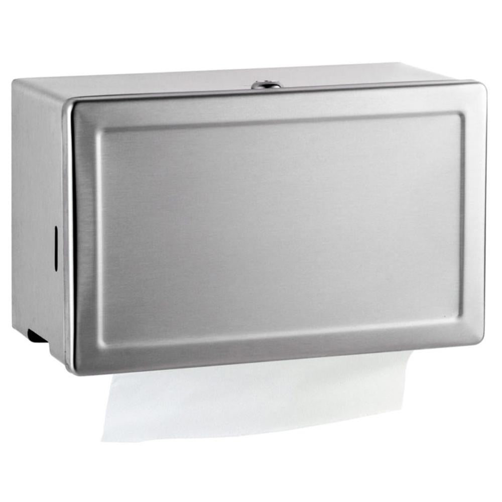 Bobrick B263 Surface Mounted Paper Towel Dispenser - Satin Finish for Restrooms, Kitchens & Commercial Use