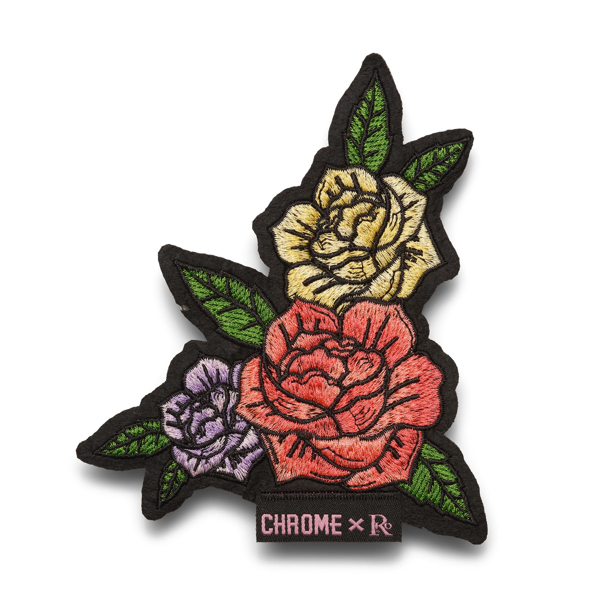 Chrome x Rio Rose Patch Pack - Stylish Embroidered Iron-On Patches for DIY Clothing & Accessories - Perfect for Jackets, Backpacks, Hats & Denim Customization
