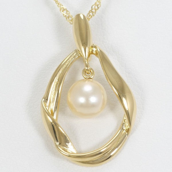 18K Yellow Gold Pearl Necklace for Women - Elegant Bridal Jewelry, Wedding Gift & Anniversary Present - Perfect for Formal Events, Date Nights & Special Occasions