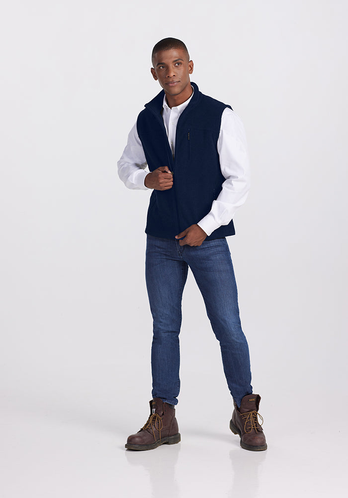 Stowe Vest for Men - Deep Navy Blue Lightweight Outdoor Jacket - Perfect for Hiking, Camping & Travel