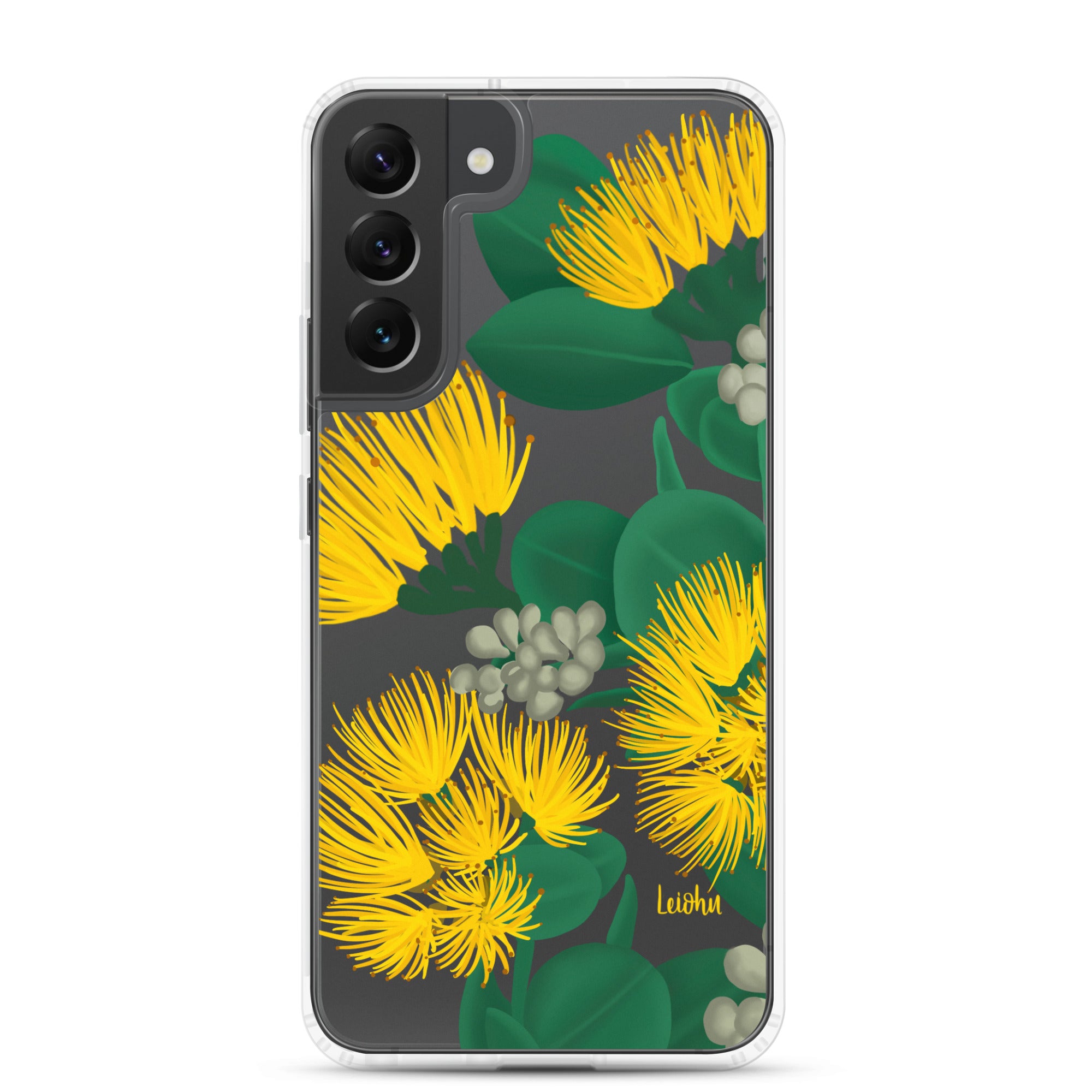 Ōhi'a Lehua Melemele Yellow Flower Clear Protective Case for Samsung Galaxy [Model] - Durable Slim Cover for Everyday Use & Travel