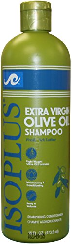Isoplus Extra Virgin Olive Oil Shampoo - 16 oz | Natural Hair Care for Dry & Damaged Hair | Perfect for Daily Use & Scalp Hydration