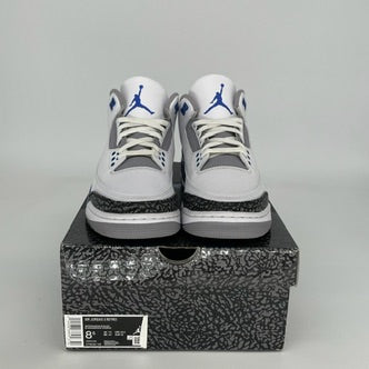 AIR JORDAN 3 RACER BLUE Men's Basketball Shoes - Size 8.5 (CT8532-145) - Retro Sneakers for Running, Training & Streetwear Fashion