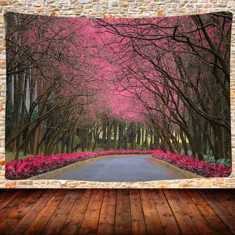 UHOMETAP Cherry Blossom Wall Tapestry 80x60 - Nature Home Decor for Bedroom & Living Room