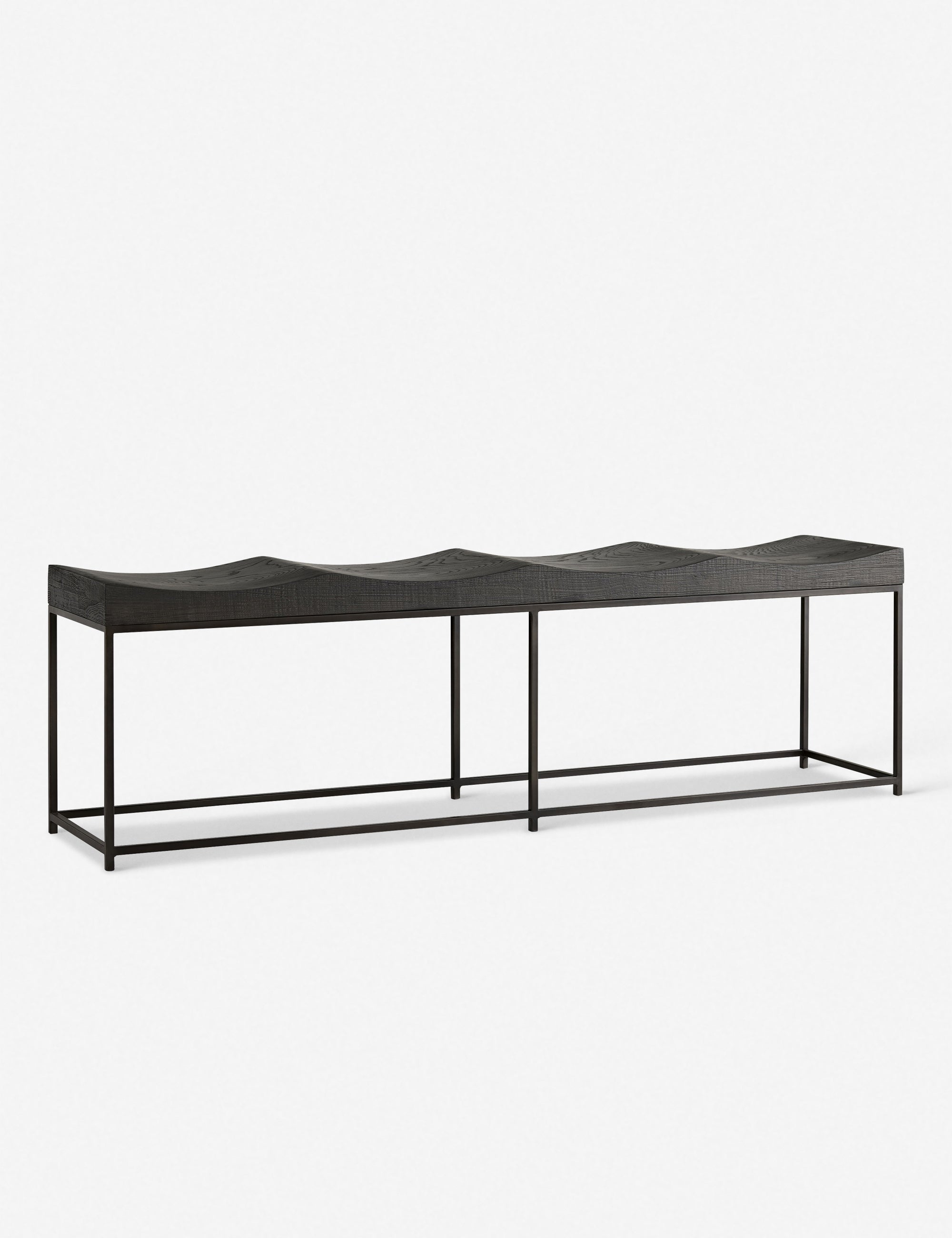 Arteriors Barrett Bench - Modern Wooden Entryway Bench with Upholstered Seat | Perfect for Hallway, Living Room & Bedroom Decor