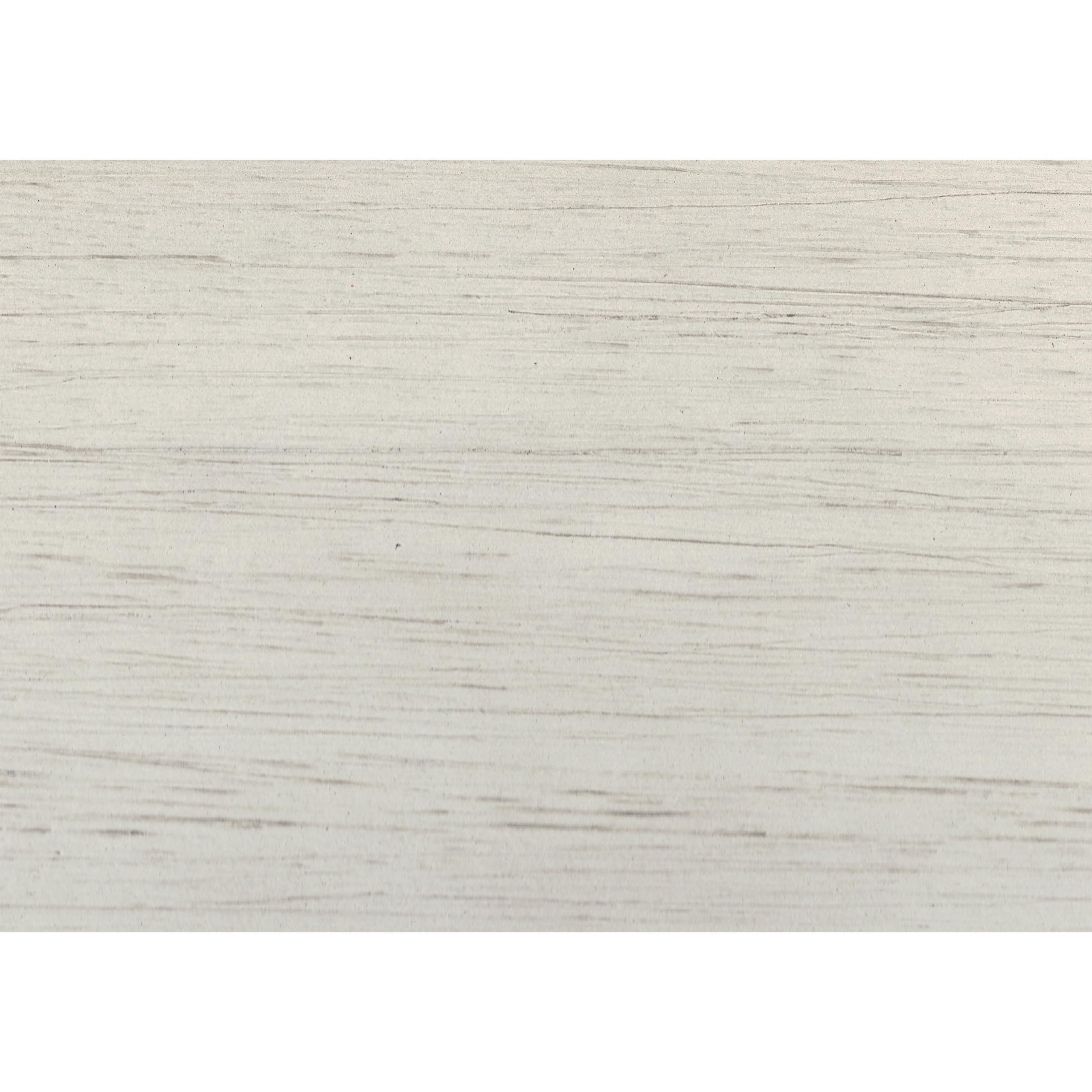 Benjara Fabric Upholstered Padded Bench with Tapered Feet - White & Gray Accent Seat - Perfect for Bedroom, Entryway or Living Room Decor