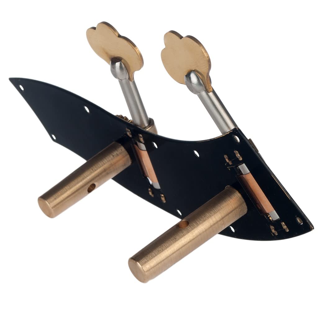 4 String Ukulele Guitar Bass Tuning Pegs - 2R2L Machine Heads with Engraved Tuner (14-12) for Precise String Tuning | Perfect for Guitar, Bass & Ukulele Maintenance & Upgrades