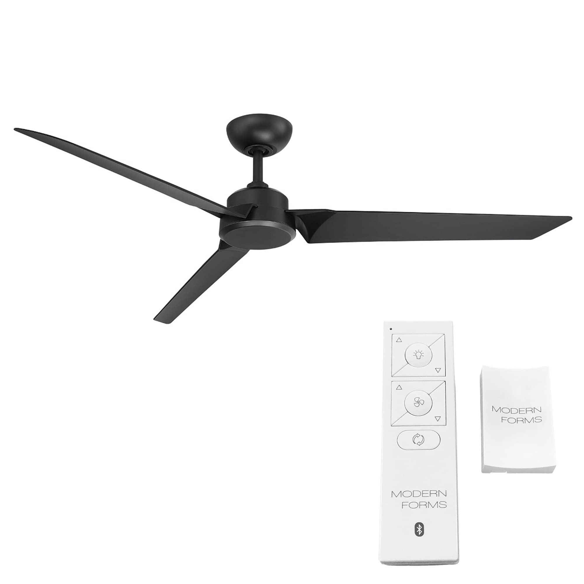Roboto 62in Smart Ceiling Fan with Remote - Matte Black, 3-Blade, Alexa & Google Assistant Compatible, Works with Samsung Things, iOS & Android App - Perfect for Living Room, Bedroom, and Patio