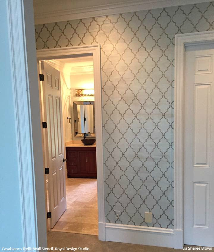 Casablanca Trellis Moroccan Stencil - Authentic Arabic Design for DIY Home Decor, Wall Painting, and Furniture Stenciling | Perfect for Boho, Moroccan, and Mediterranean Style Interiors