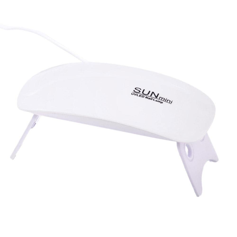 Mini UV LED Nail Dryer Lamp - 6W Portable Gel Nail Polish Curing Light for Home & Salon Use - Fast Drying Nail Art Equipment for Manicures & Pedicures