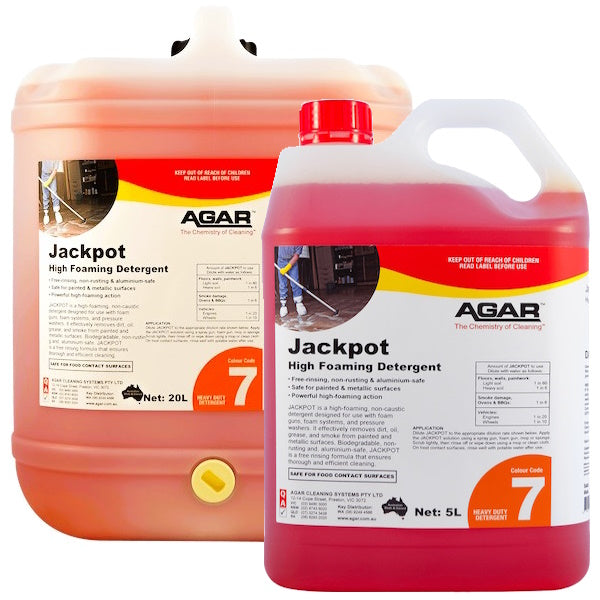 Agar Jackpot High Foam Degreaser - Heavy Duty Foaming Cleaner for Pressure Washer & Foam Cannon | Perfect for Car Wash, Driveway Cleaning & Industrial Degreasing