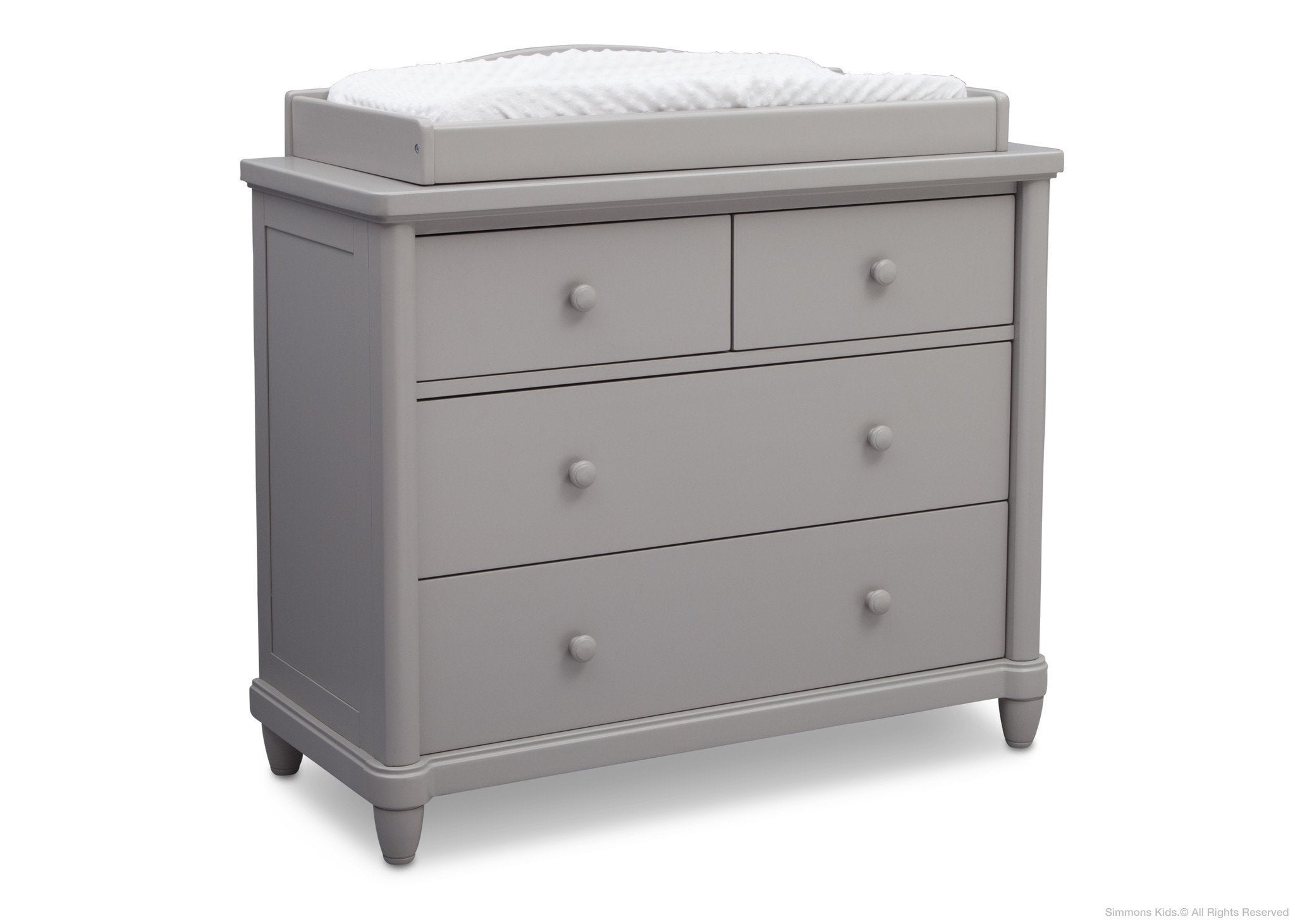 Belmont 4-Drawer Dresser with Changing Top - Nursery Storage Solution for Baby Clothes & Essentials | Perfect for Newborn Care & Organization