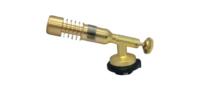 Kofy High Power Dual Flame Torch Gun with Adjustable Flame & 500ml Butane Gas Refill - Perfect for Cooking, Soldering, Jewelry Making and DIY Projects