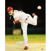 Cole Hamels Autographed 16x20 Philadelphia Phillies Vertical Photo - 2008 World Series MVP - BAS ITP Certified - Perfect for Sports Memorabilia Collectors and Phillies Fans Display