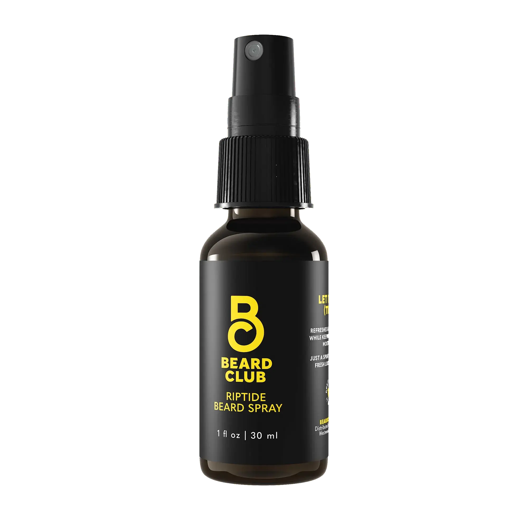 Riptide Beard Spray for Men - Natural Conditioning & Styling Beard Oil with Argan & Jojoba Oils - Perfect for Daily Grooming, Beard Softening & Styling at Home or Work